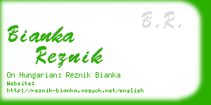 bianka reznik business card